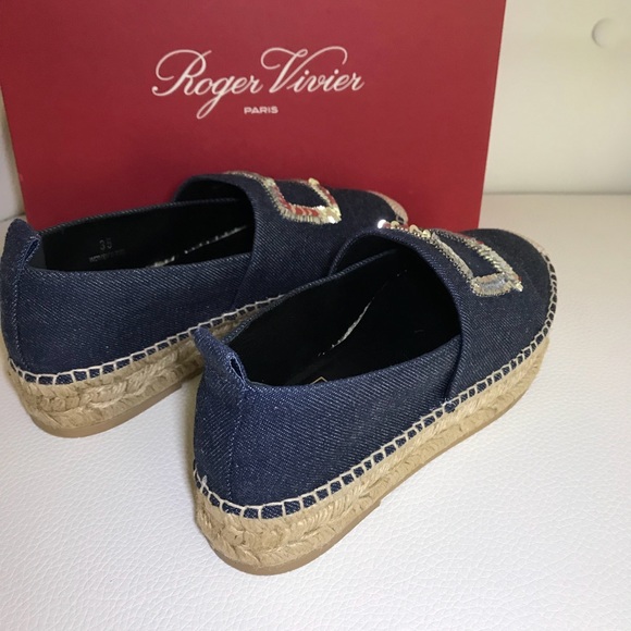 Roger Vivier Denim Espadrilles - Women's 35.5